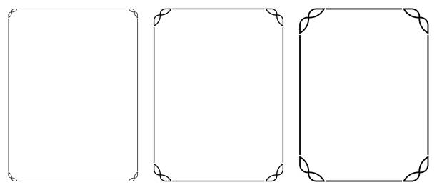 ilustrações, clipart, desenhos animados e ícones de quadros vetoriais. fundo ou página de livros. - victorian style frame ornate black border