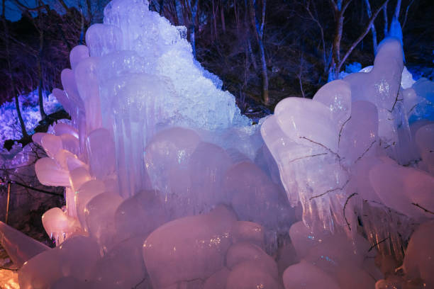 istock Illuminated icicle field in winter, Jan. 2022 1374545298