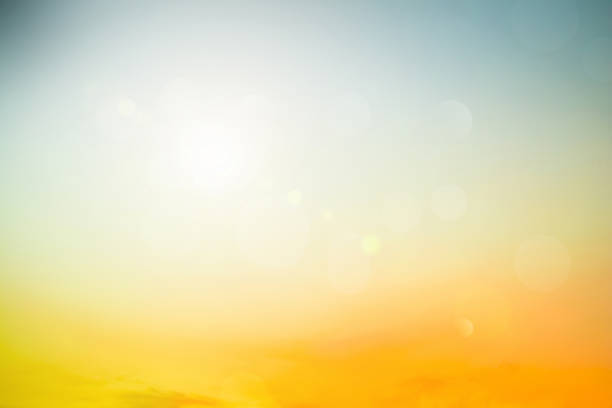 istock Relaxing outdoors vacation landscape concept: Abstract blurred sunlight beach colorful blurred bokeh background with retro effect autumn sunset sky have blue bright, white, and color orange calm. 1374572734