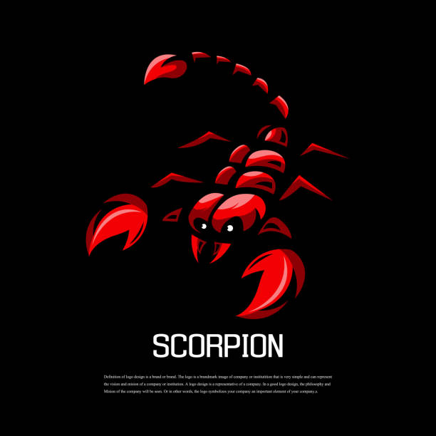 Scorpion Scorpion mascot logo design vector with modern illustration concept style for badge, emblem and tshirt printing scorpions drawings stock illustrations
