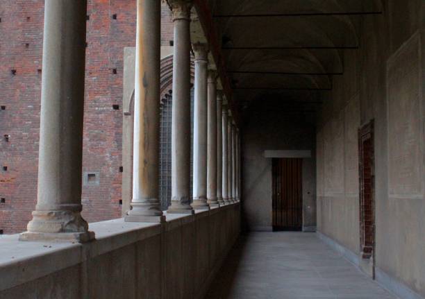 istock Dark Hall of Sforzesco 1374612679