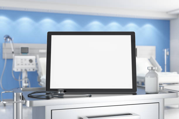 istock Blank Device Screen in a Modern Hospital Room 1374613967
