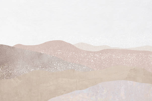 istock Washi paper with abstract mountain views 1374626551
