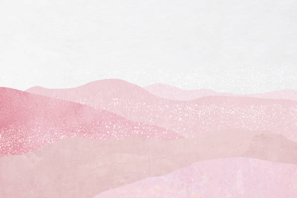 istock Washi paper with abstract mountain views 1374627119