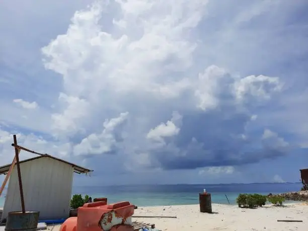 Photo of The Maldive's unseen beauty surrounded by the crystal clear seawater