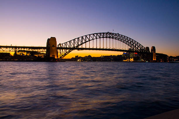istock Sydney Harbour Bridge Sunset from Circular Quay 137465078