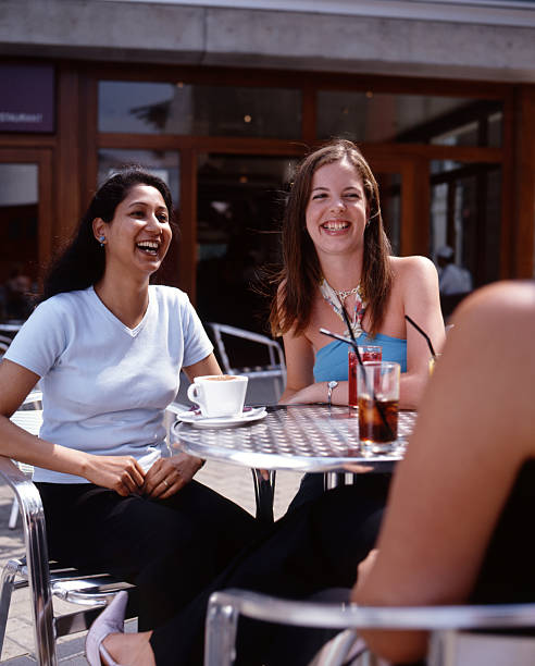 istock Girls having fun at the Cafe 137466867