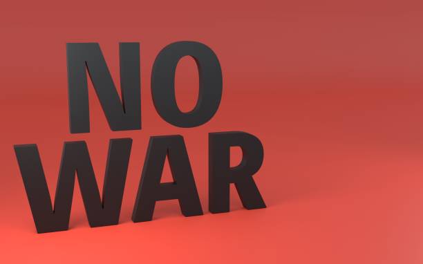 istock Anti-war, 3D letters of 