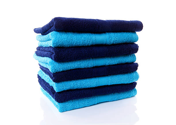istock Pile of bluel towels 137467174