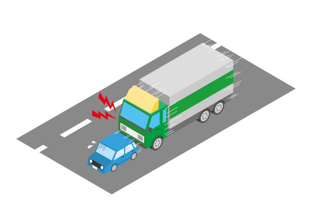 istock Road rage for truck passenger cars 1374677276