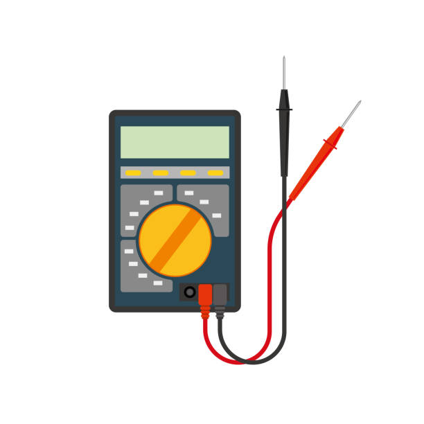 ilustraciones, imágenes clip art, dibujos animados e iconos de stock de material de ilustración del probador - multimeter