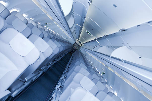 Empty passenger's cabin...toned blue