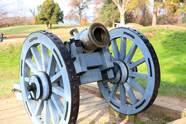 istock British cannon at Yorktown, Va 137469889