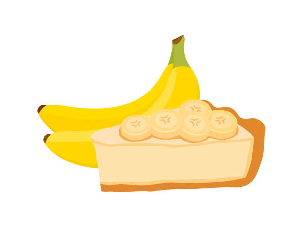 Vetores de Vetor De Ícone Banana Cream Pie e mais imagens de Bolo de banana  - Bolo de banana, Alimentação Saudável, Amarelo - iStock