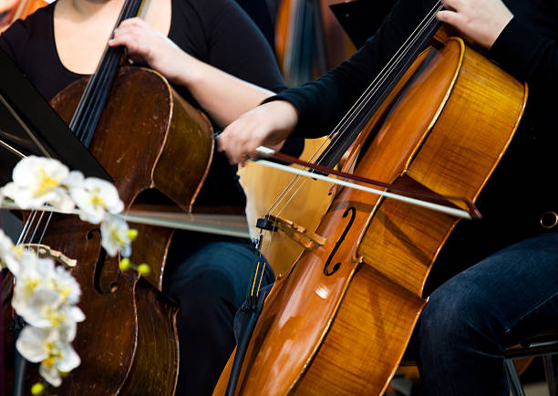 istock At the concert...women cellists playing 137471770