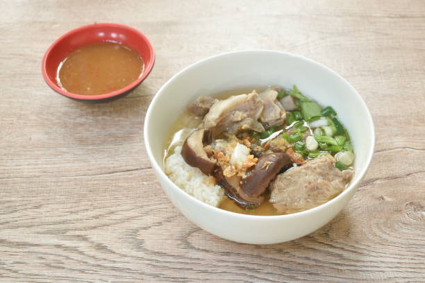 istock boiled rice with pork bone and slice black mushroom in soup 1374724058