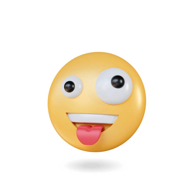 istock Smiling 3D Emoji with tongue hanging out rendering illustration 1374724623