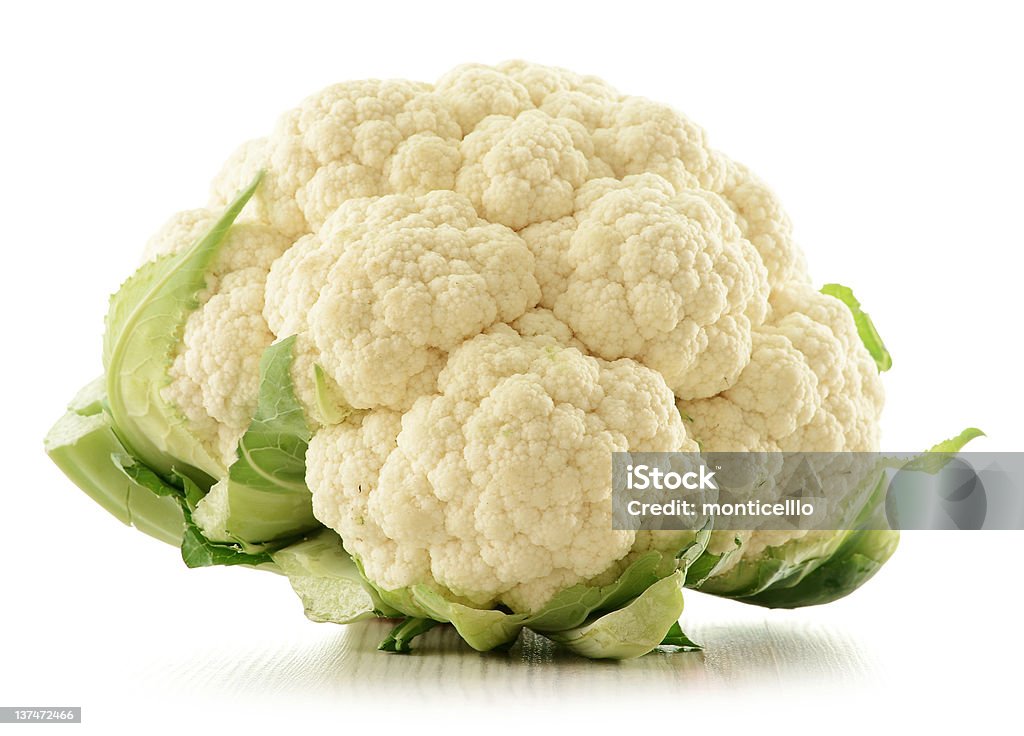 Cauliflower isolated on white Cauliflower Stock Photo