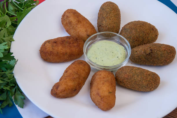 istock Croquettes and sauce 1374745835