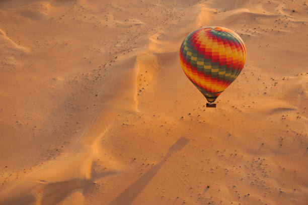 Hot Air Balloon, Desert Area, Air Vehicle, Sahara Desert, West Asia