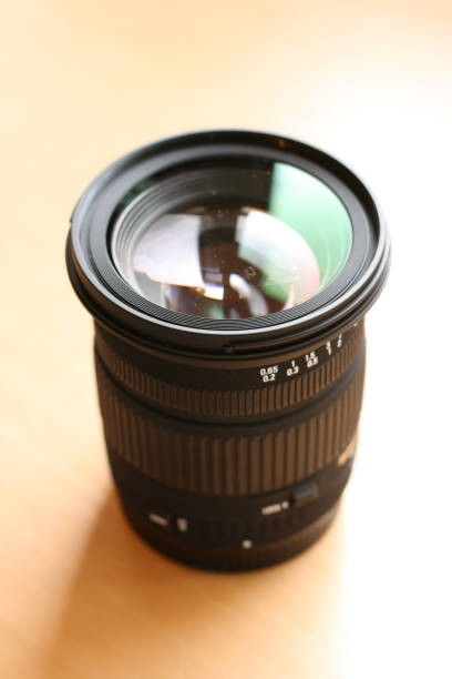 istock Closeup of the camera lens on the table 1374774016