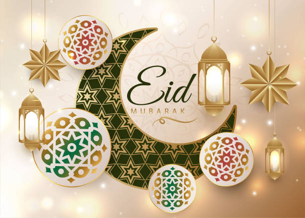 istock Eid mubarak, Eid al adha, Eid al fitr, greetings, celebration, calligraphy card poster vector wallpaper 1374787488