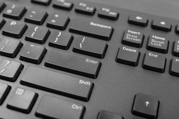 istock Black Keyboard Keys, Macro Shot of Keyboard Buttons 1374793417