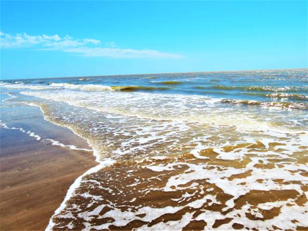istock Sandy beach and wave.Beautiful Seascape . 1374807707