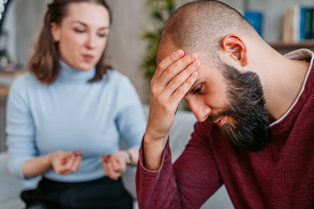 istock Young Couple Arguing At Home 1374838258