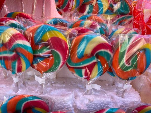 istock A bunch of colourful wrapped lollipops 1374843214