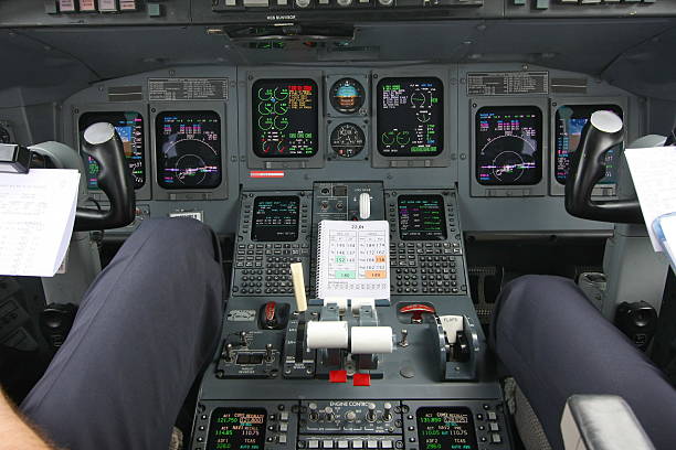 istock Cockpit of an airplane during a flight 137484784