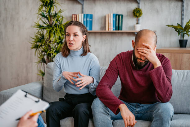istock Young Couple Going To Marriage Counseling 1374855993