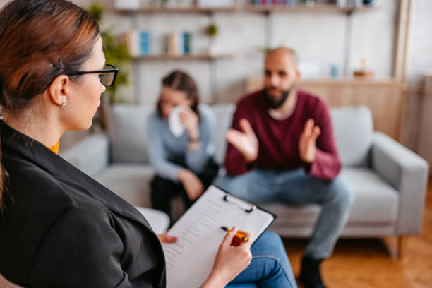 istock Young Couple Going To Marriage Counseling 1374856581