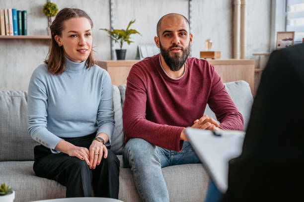 istock Young Couple Going To Marriage Counseling 1374860462