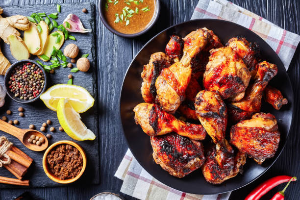istock grilled brown sugar glazed chicken thighs and legs 1374879069
