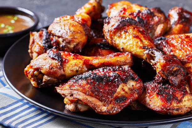 istock grilled brown sugar glazed chicken thighs and legs 1374879589