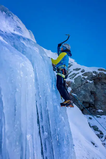 Ice, Snow, Mountain Climbing, Activity, Climbing