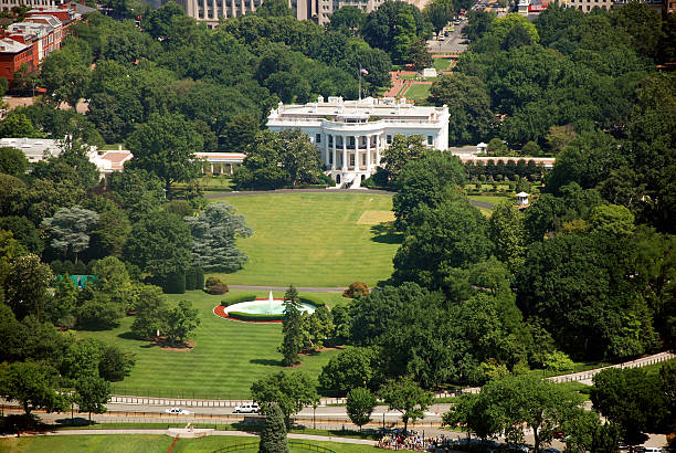 White house in Washington DC ストックフォト