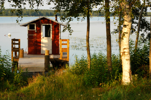 Finnish beach sauna