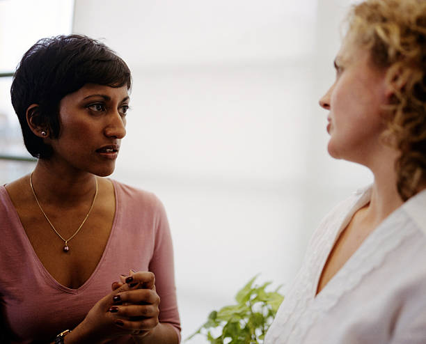 istock Worried friends in the office 137497003