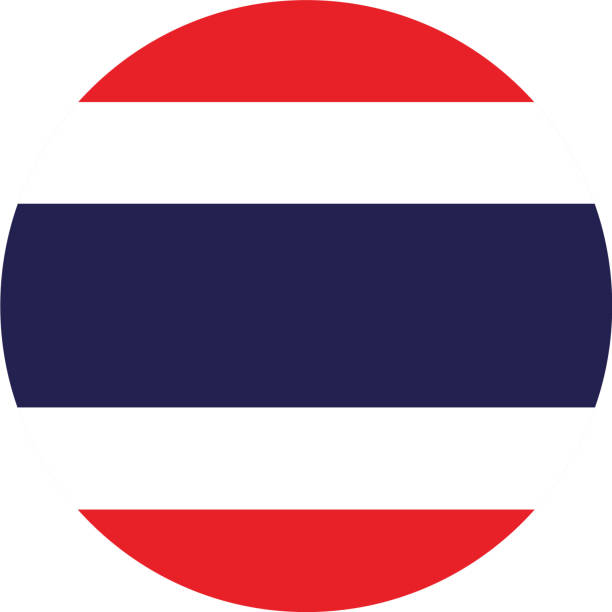 Thailand flag in circle shape isolated  on jpg or transparent  background,Symbol of Thailand, template for banner,card,advertising, magazine, and business matching country poster, vector illustration Thailand flag in circle shape isolated  on jpg or transparent  background,Symbol of Thailand, template for banner,card,advertising, magazine, and business matching country poster, vector illustration thai flag stock illustrations