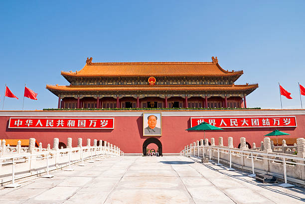 Tiananmen Tiananmen, Gate of Heavenly Peace, Beijing forbidden city stock pictures, royalty-free photos & images