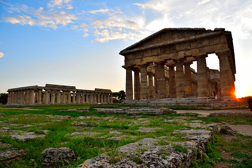 temple of Neptune It was built in the Doric order around 460–450 BC September 14 2018 Capaccio Paestum Italy