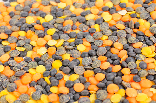 Black, Orange and Yellow Lentils