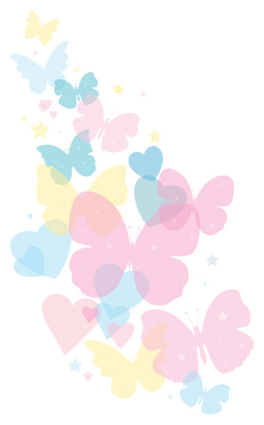 ilustrações, clipart, desenhos animados e ícones de borboleta - ornate swirl heart shape beautiful