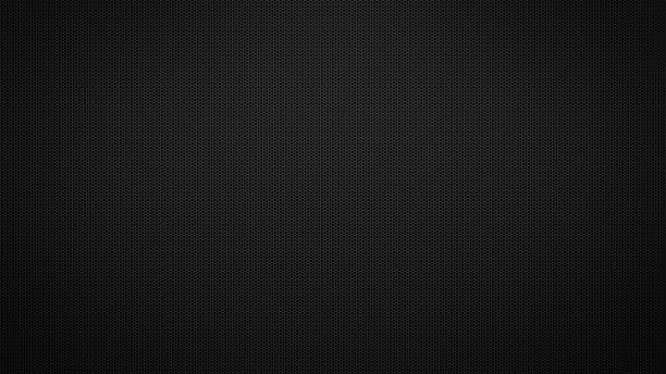 istock Black stainless steel hexagonal mesh background. 3d technological hexagonal illustration. 1375027041