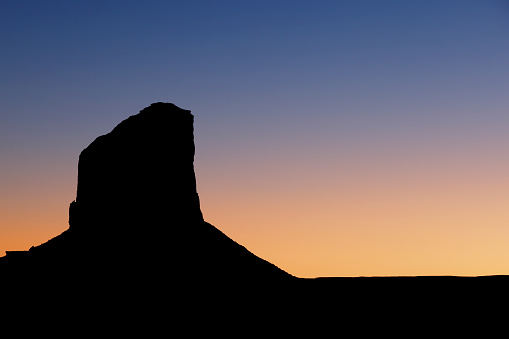Monument Valley at sunset (Arizona).
