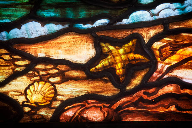 istock Seashore Detail Stained Glass 137503343