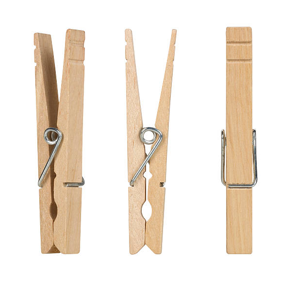 istock Wooden Clothes Pins 137506531