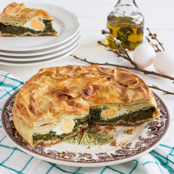 istock Pasqualina tart typical italian easter. 1375073425